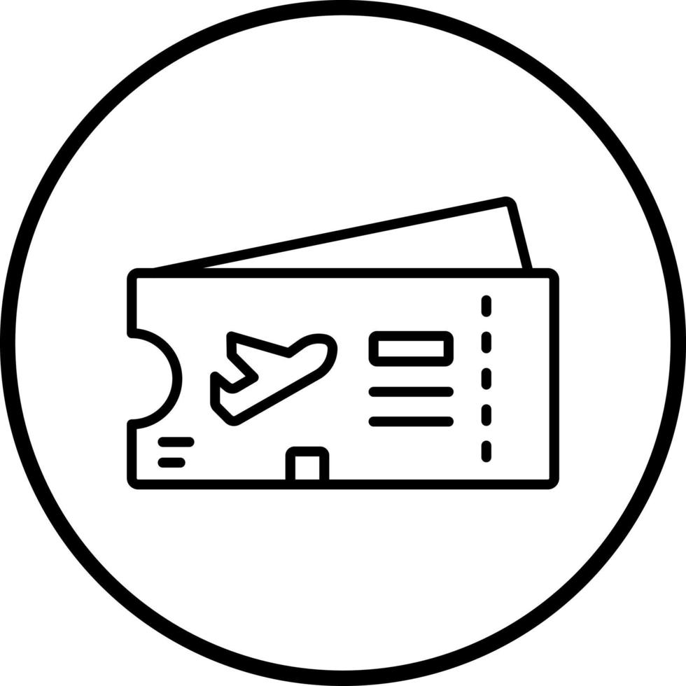 Boarding Pass Vector Icon Style