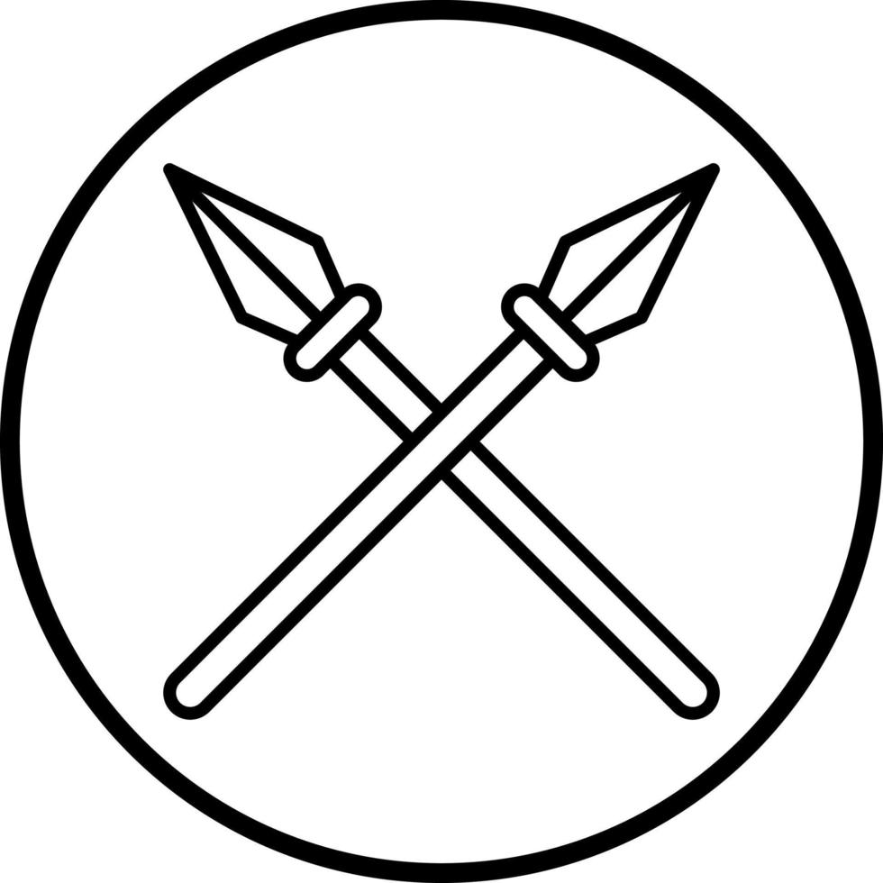 Vector Design Spear Vector Icon Style