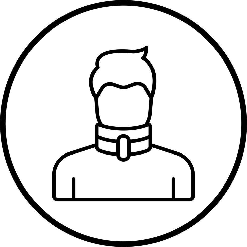 Broken Neck Vector Icon Style