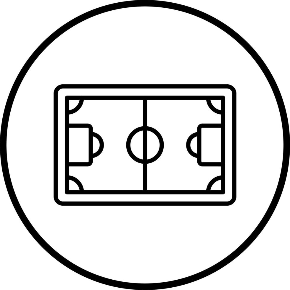 Football Field Vector Icon Style