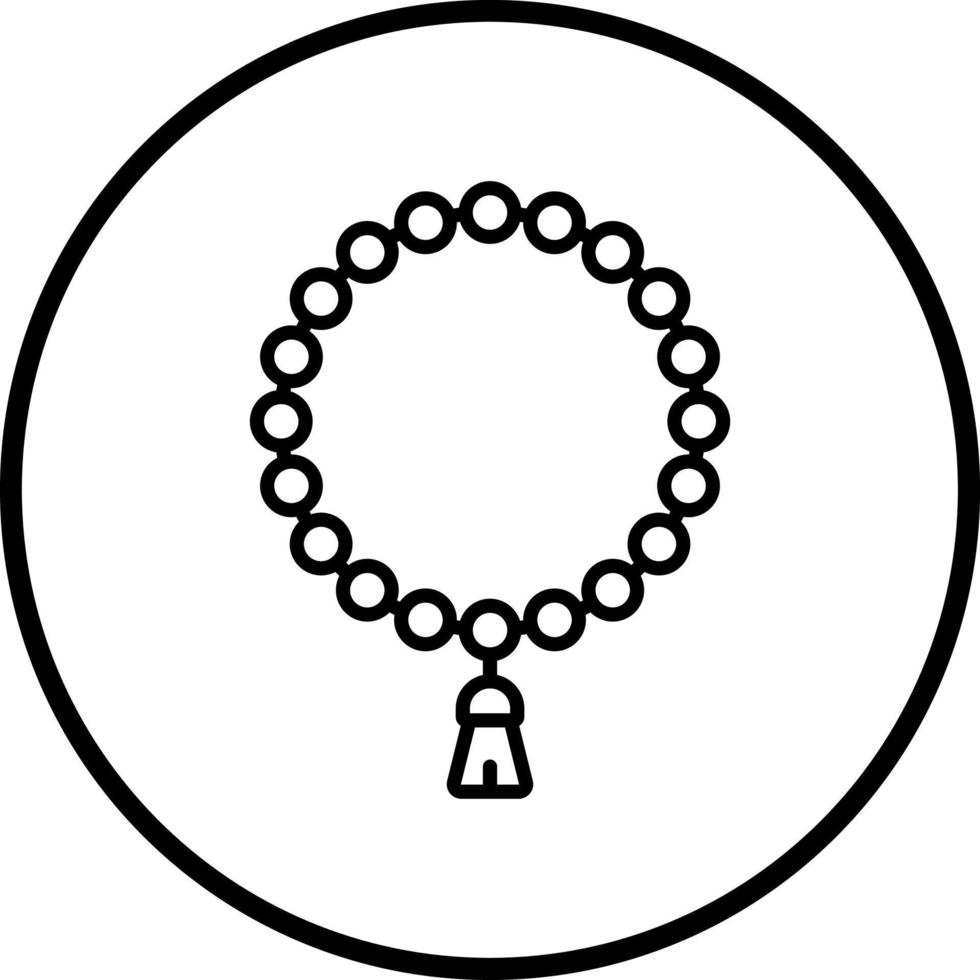 Rosary Vector Icon Style