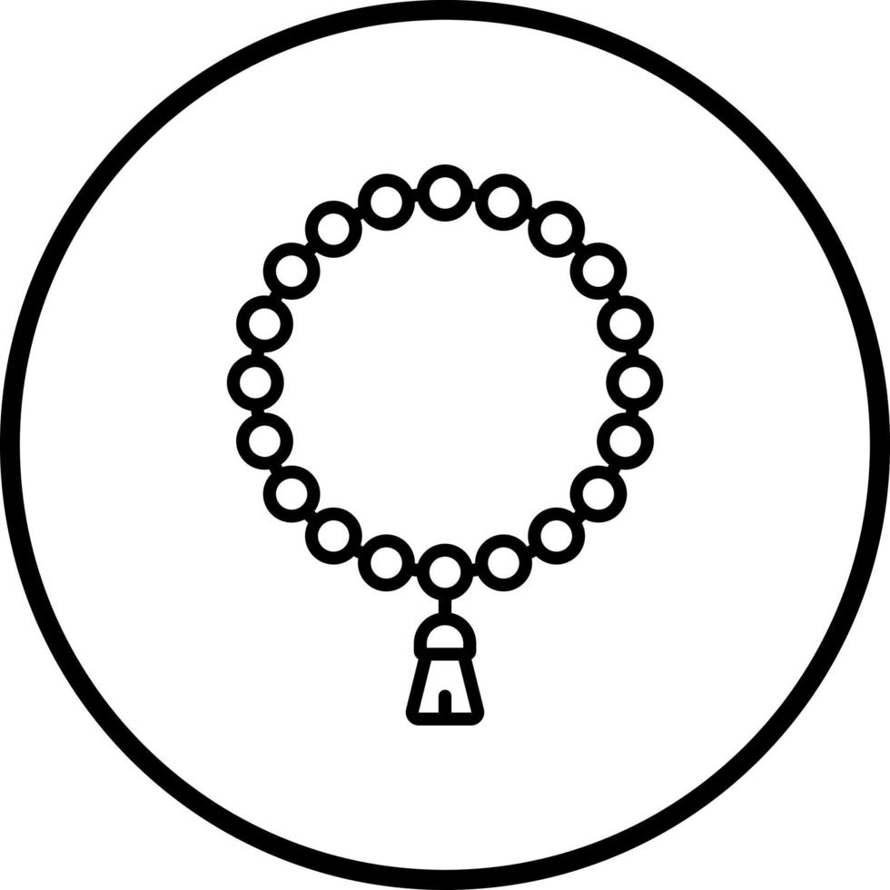 Rosary Vector Icon Style