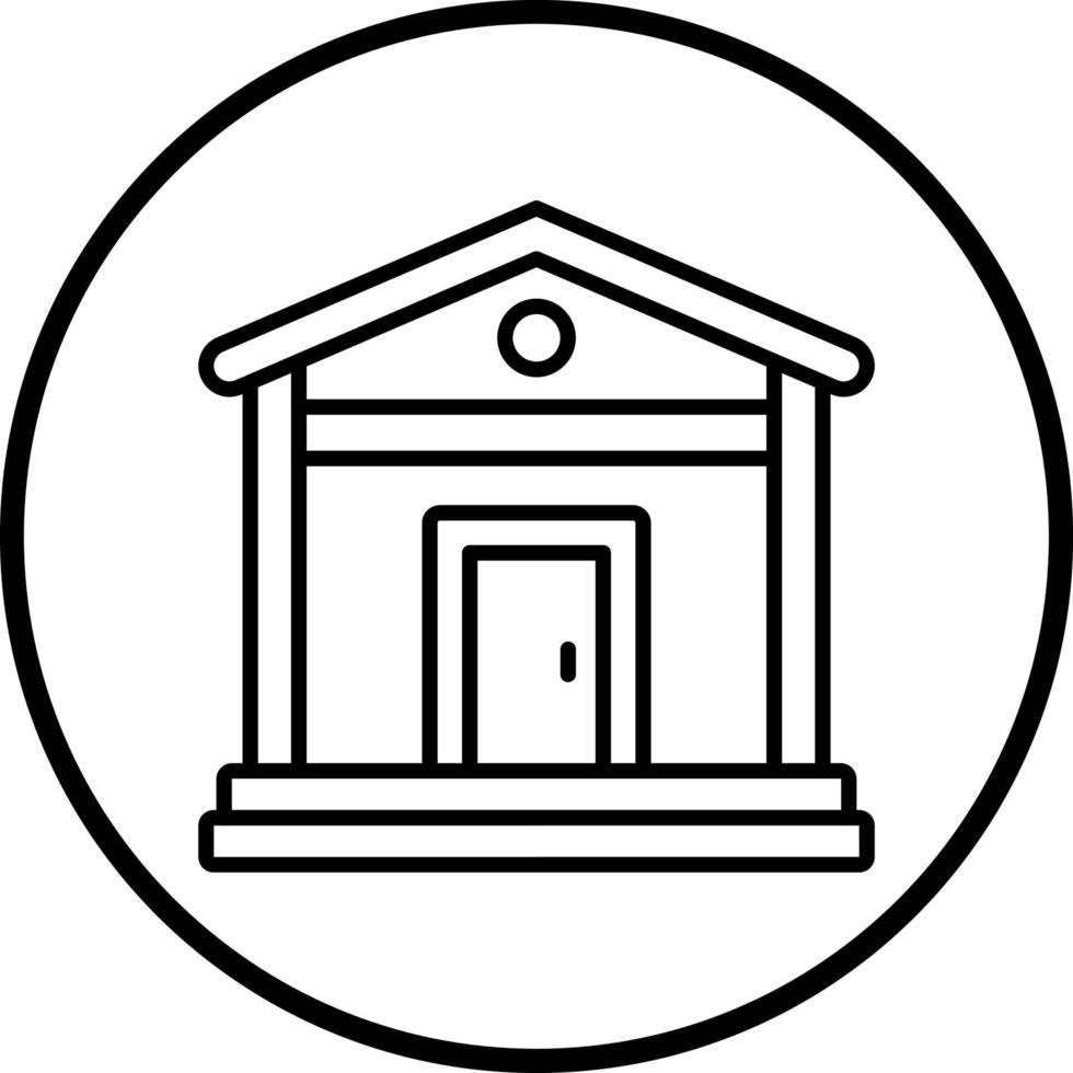 Mausoleum Vector Icon Style