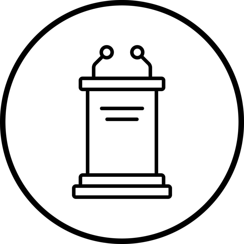 Pulpit Vector Icon Style