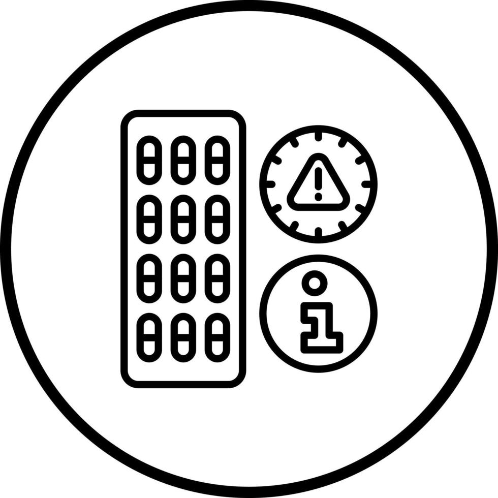 Expiry Date Info Vector Icon Style