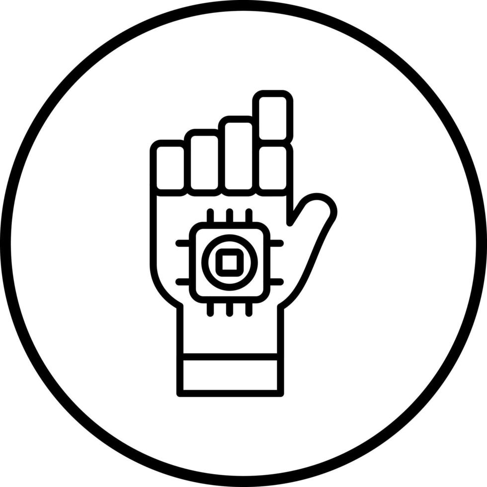 Microchip Implant Vector Icon Style