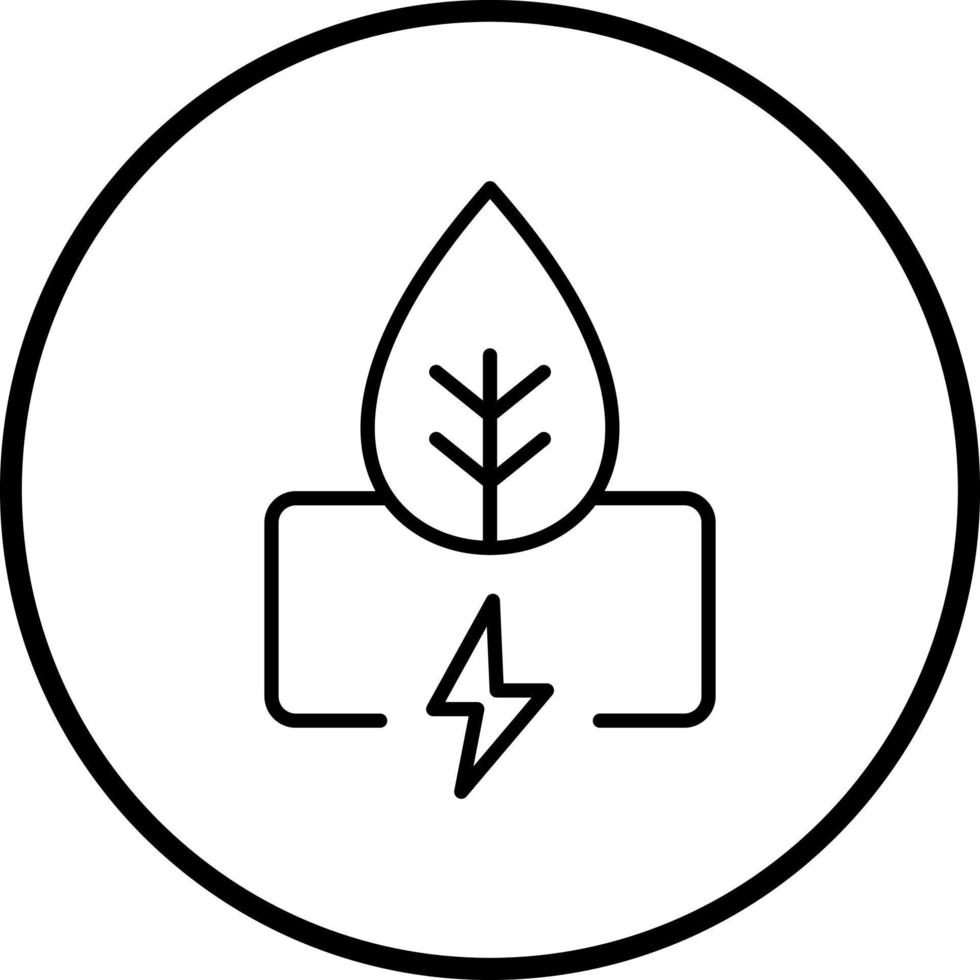 Green Energy Vector Icon Style