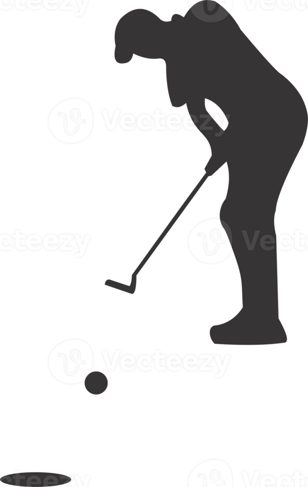 il golf giocatore silhouette png