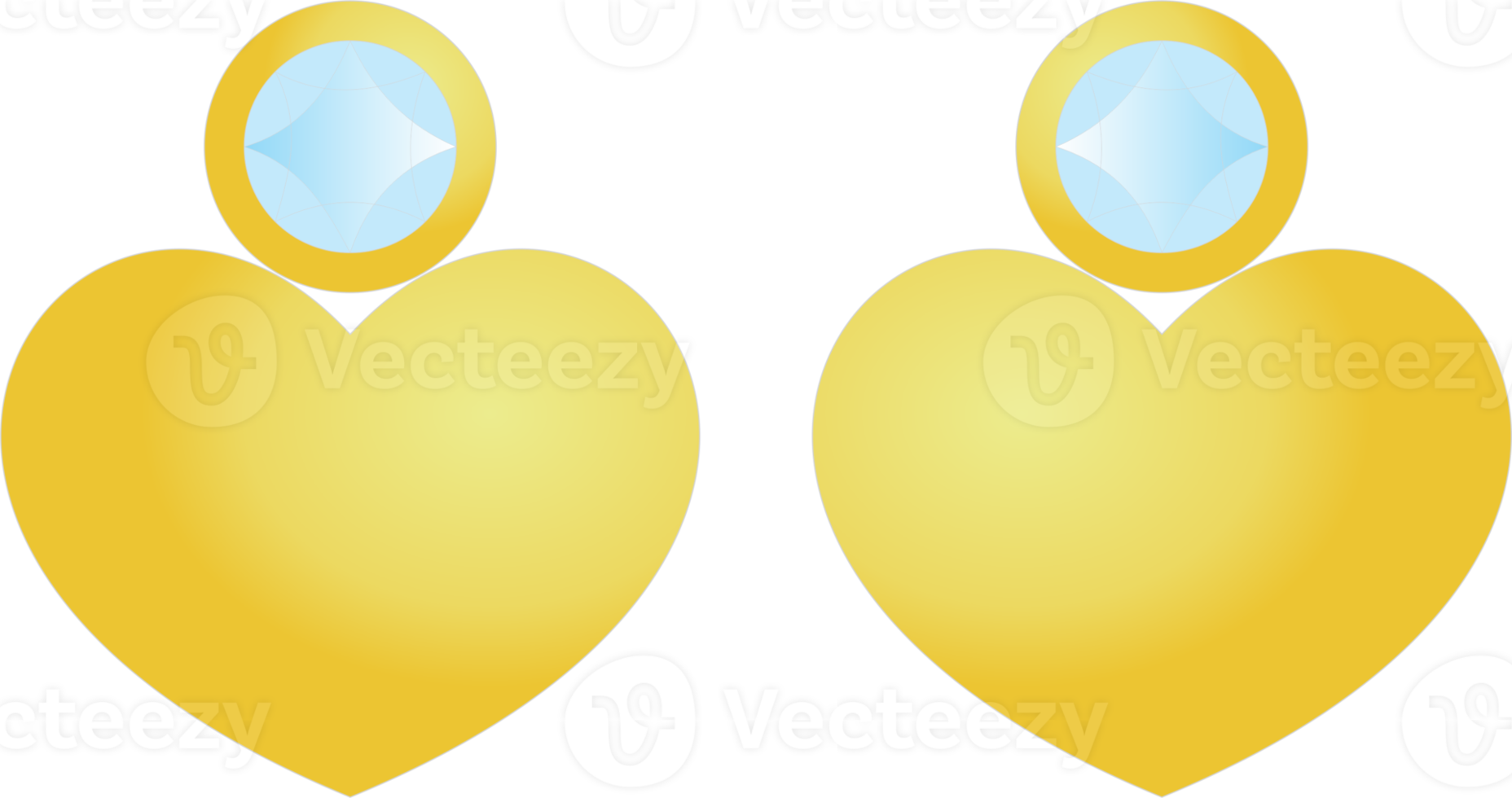 Gold earring with diamond PNG 22117988 PNG