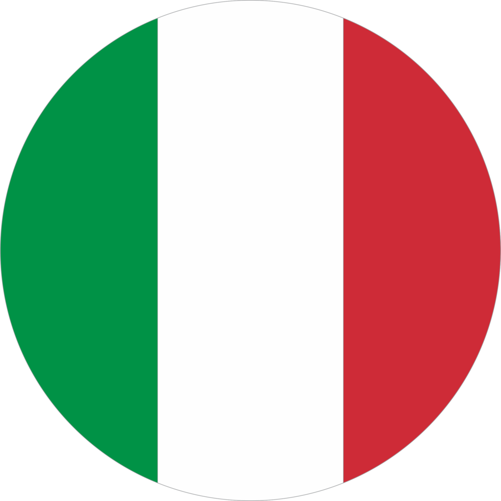 Italia bandera corazón forma png