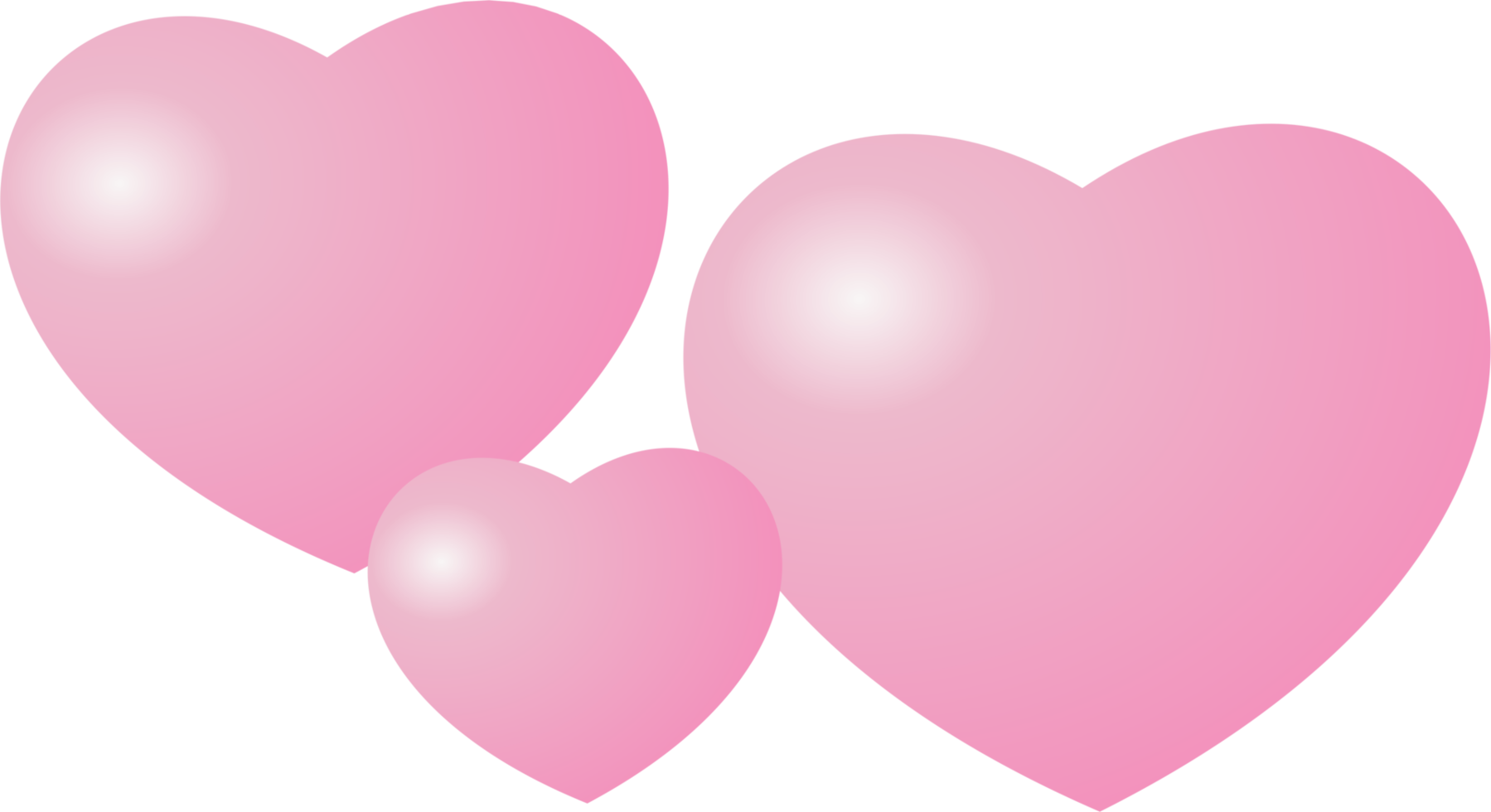 Pink heart cute PNG