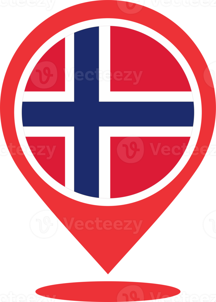 Noruega bandeira PIN mapa localização png