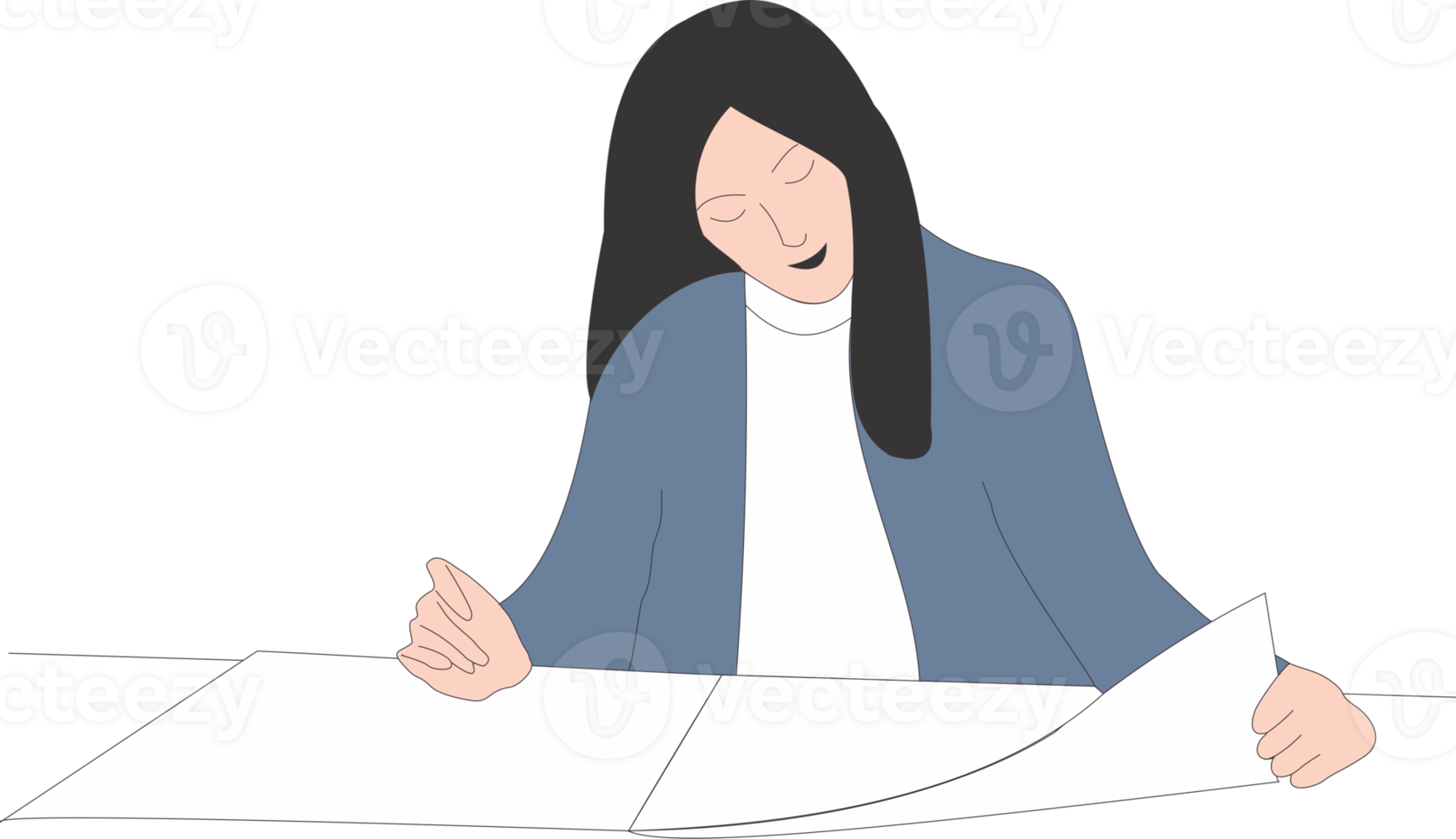 trabajando mujer negocio propietario png