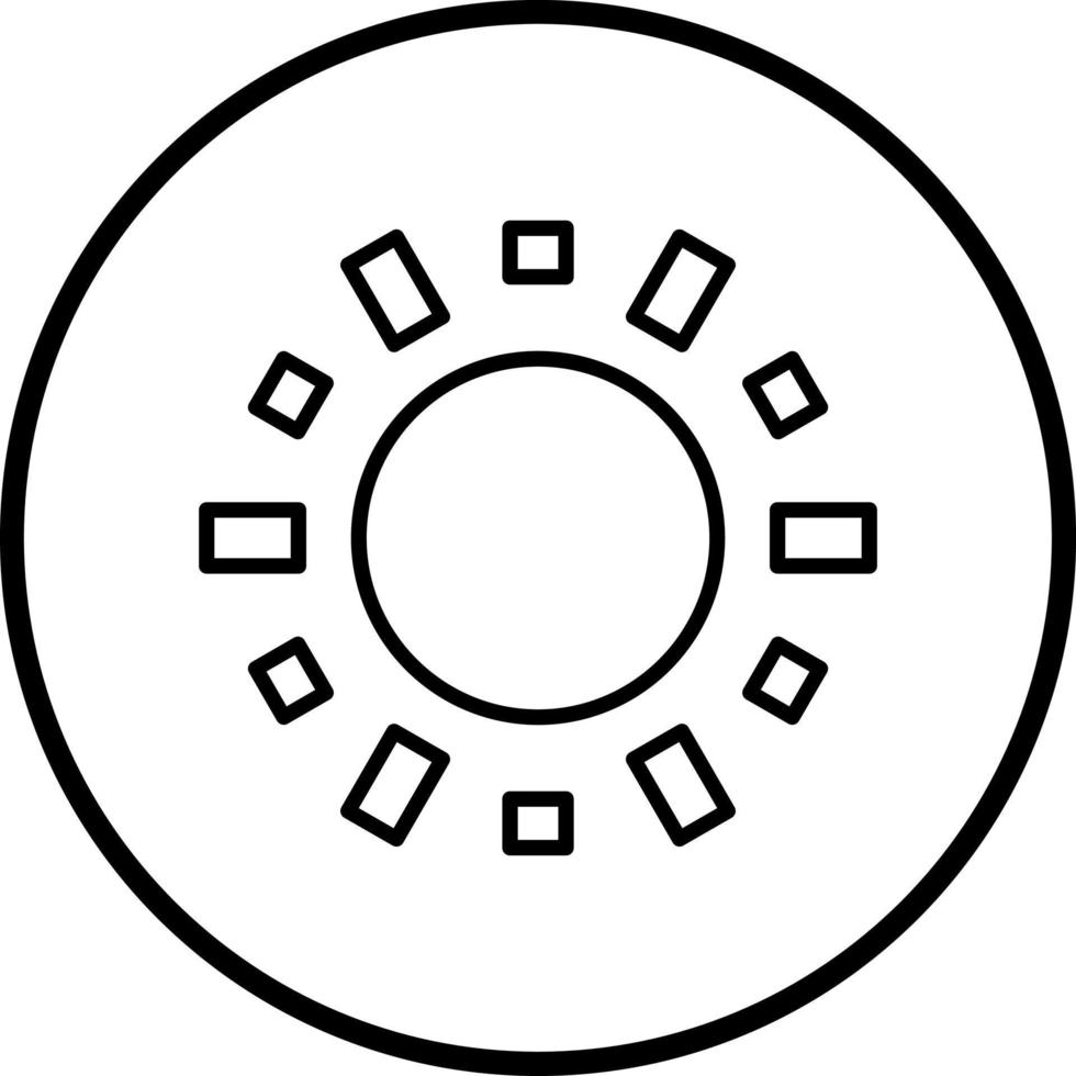 Sun Vector Icon Style