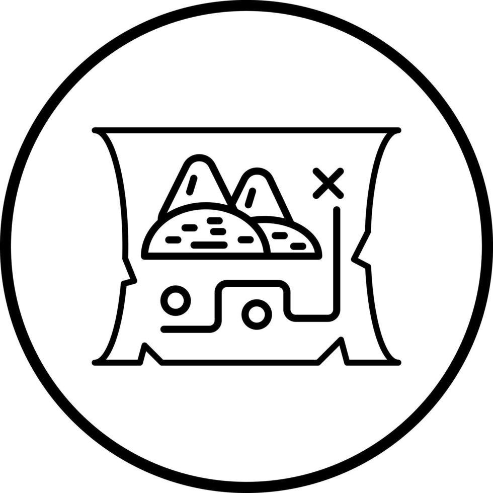 Desert Map Vector Icon Style