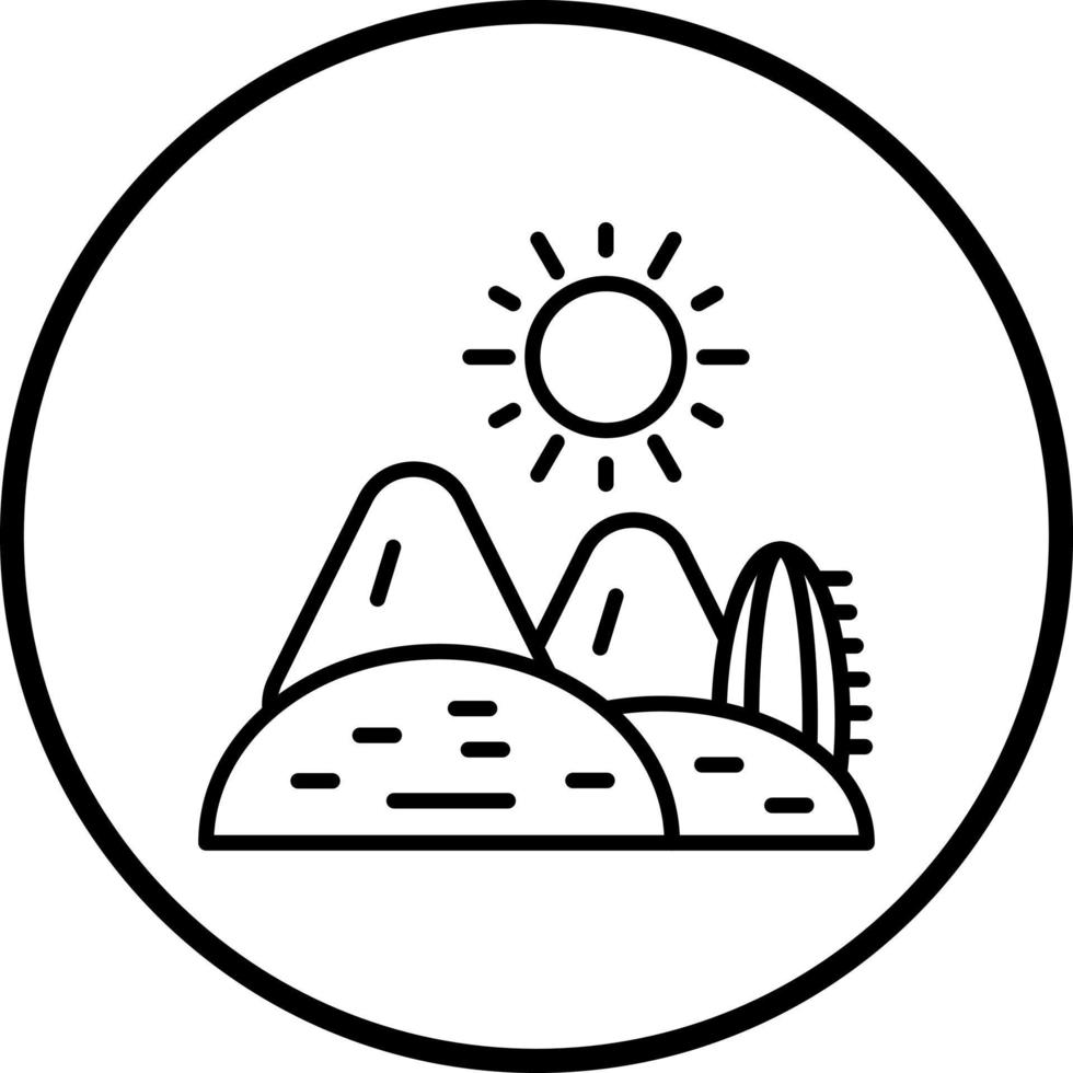Desert Vector Icon Style