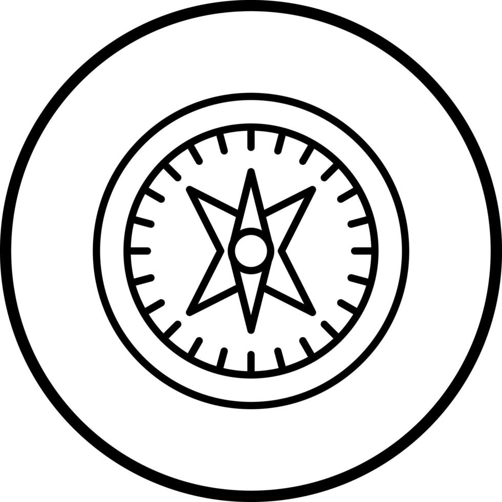 Compass Vector Icon Style