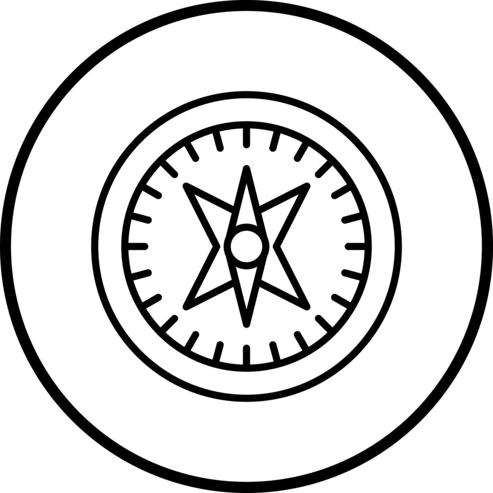 Compass Vector Icon Style