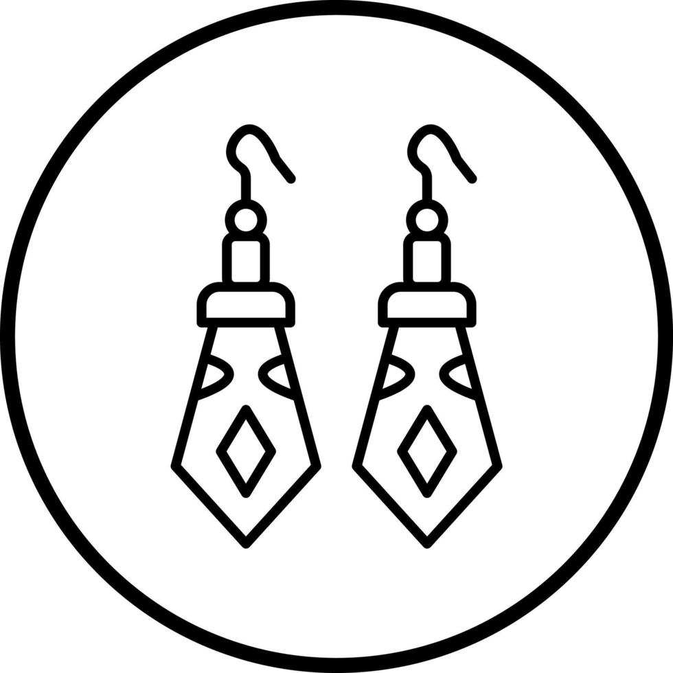 Vector Design Earrings Vector Icon Style
