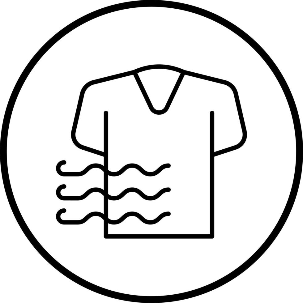 Air Drying Vector Icon Style