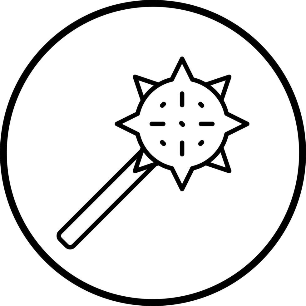 Mace Vector Icon Style