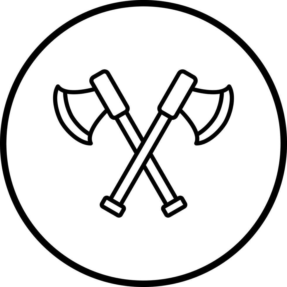 Two Axes Vector Icon Style