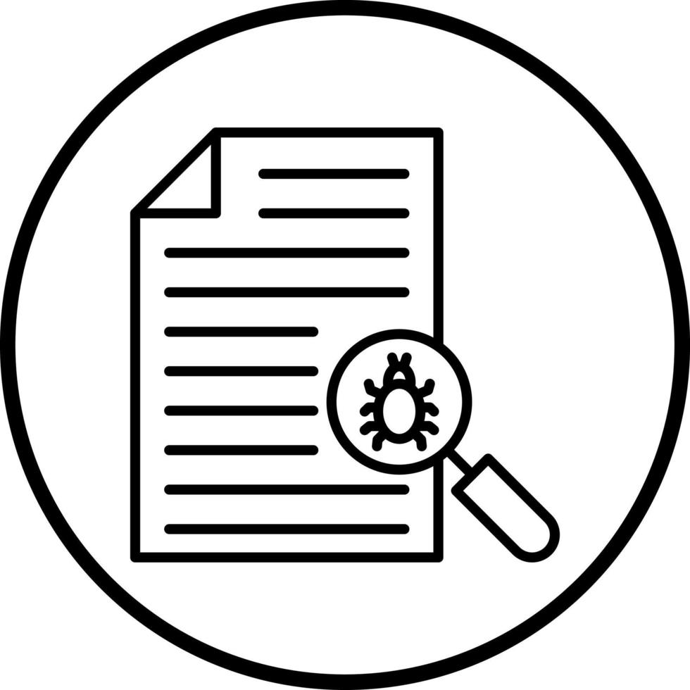 Error Report Vector Icon Style