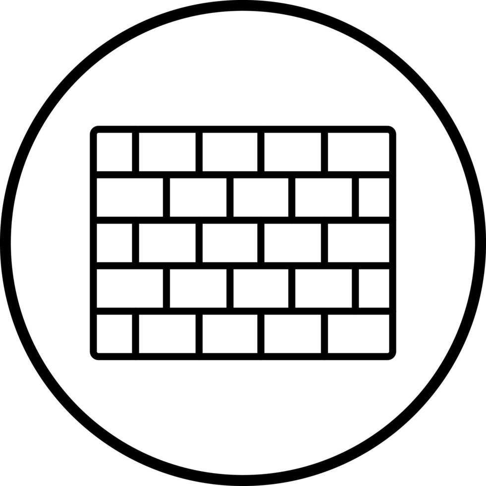Brick Wall Vector Icon Style