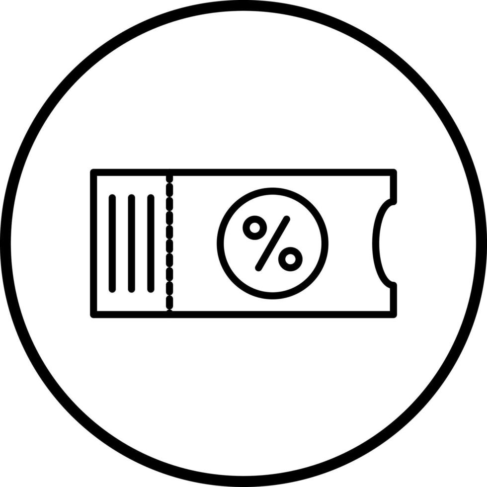 Discount Voucher Vector Icon Style