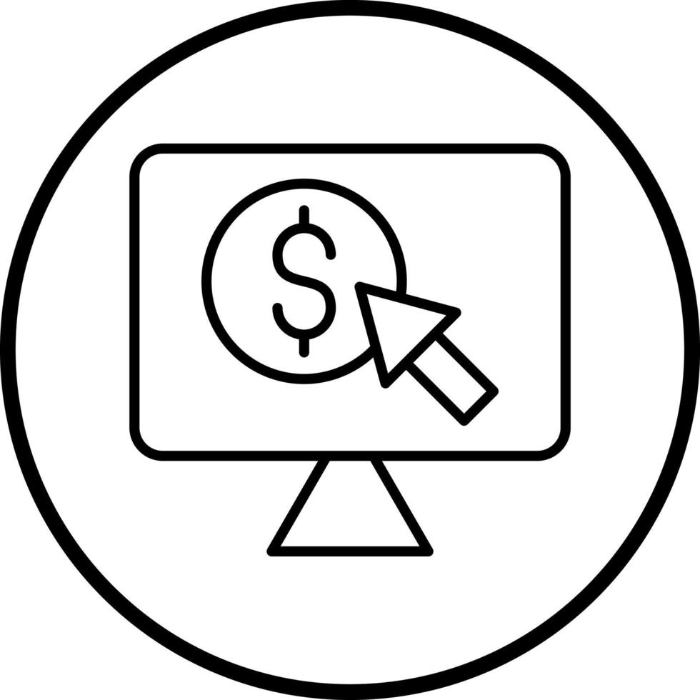 Cost Per Click Vector Icon Style