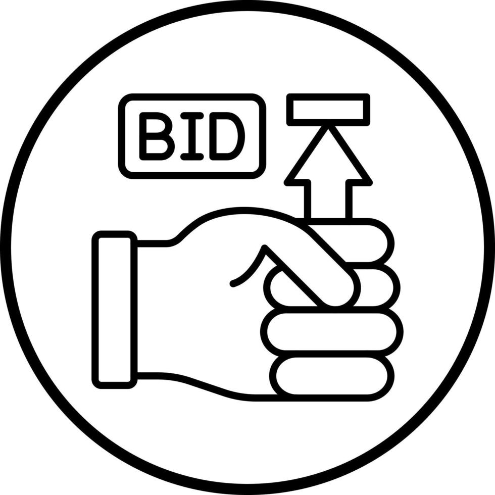 Vector Design Maximum Bid Vector Icon Style