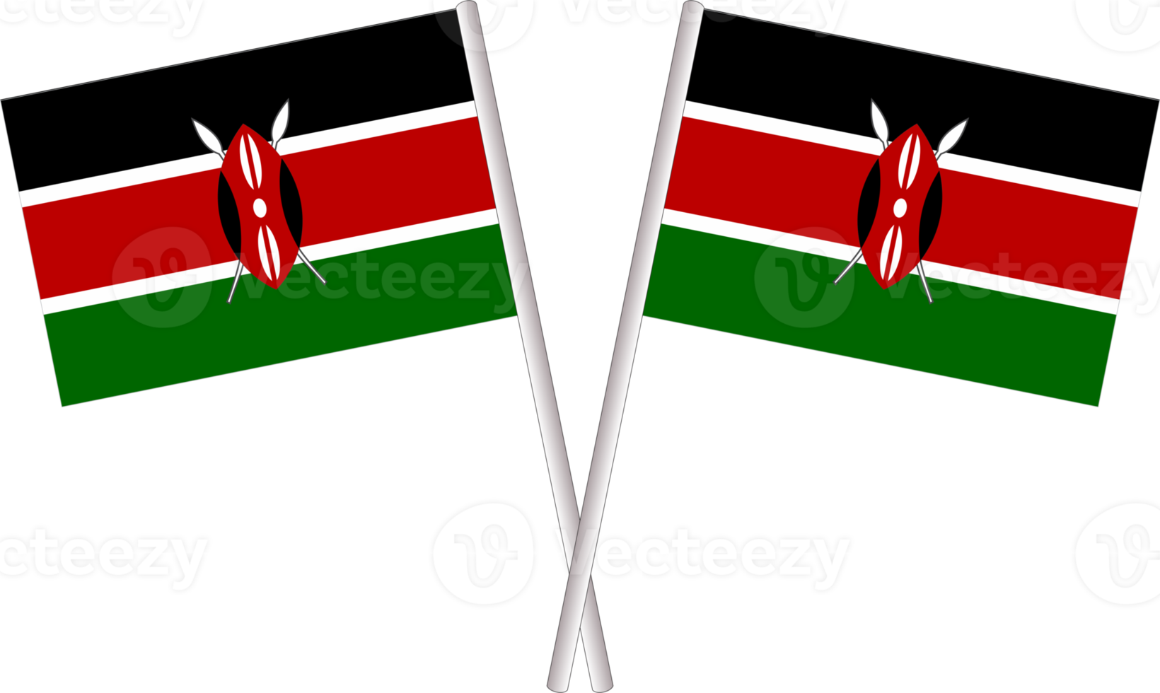 Kenia vlag PNG