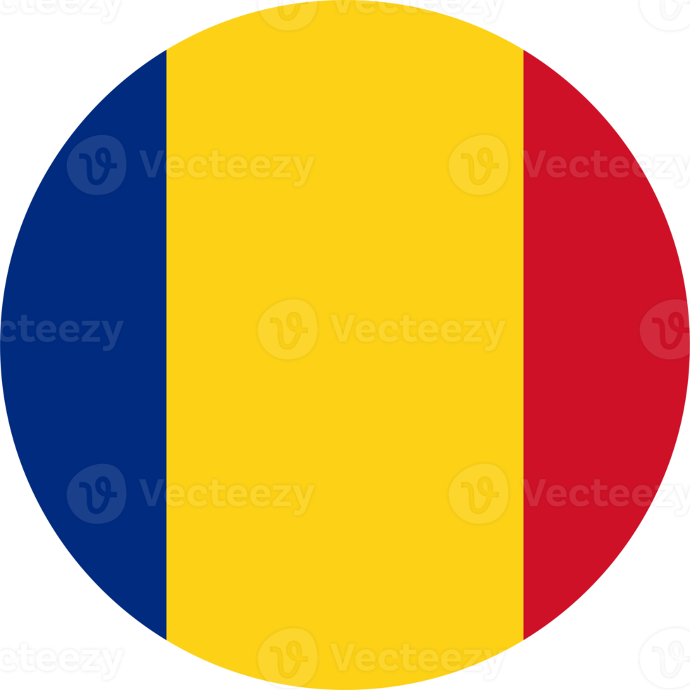 Romania flag round shape PNG