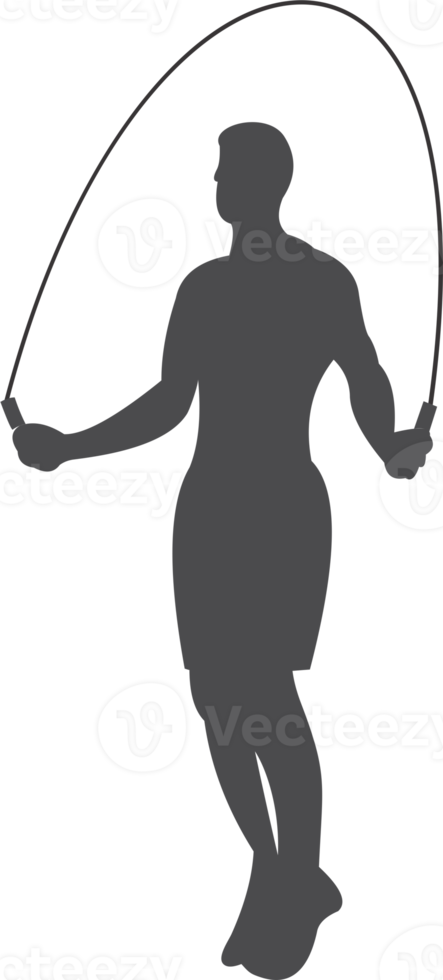The woman jumping rope icon PNG