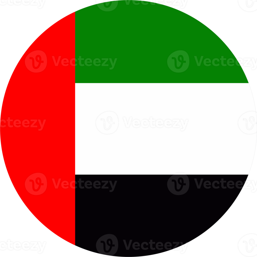 Emirates flag round shape PNG