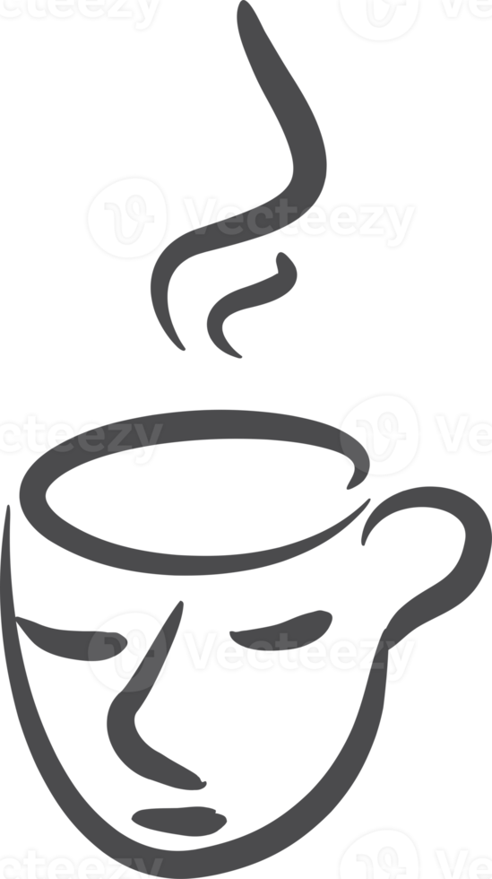 Coffee cup element icon PNG