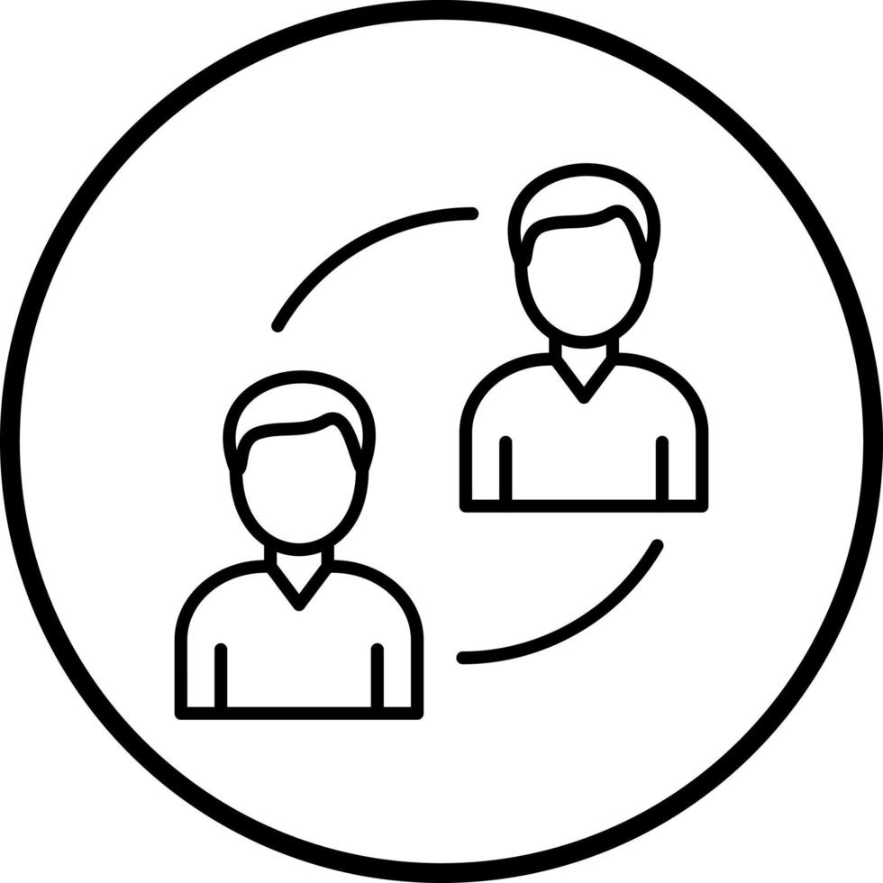 P2P Lending Vector Icon Style