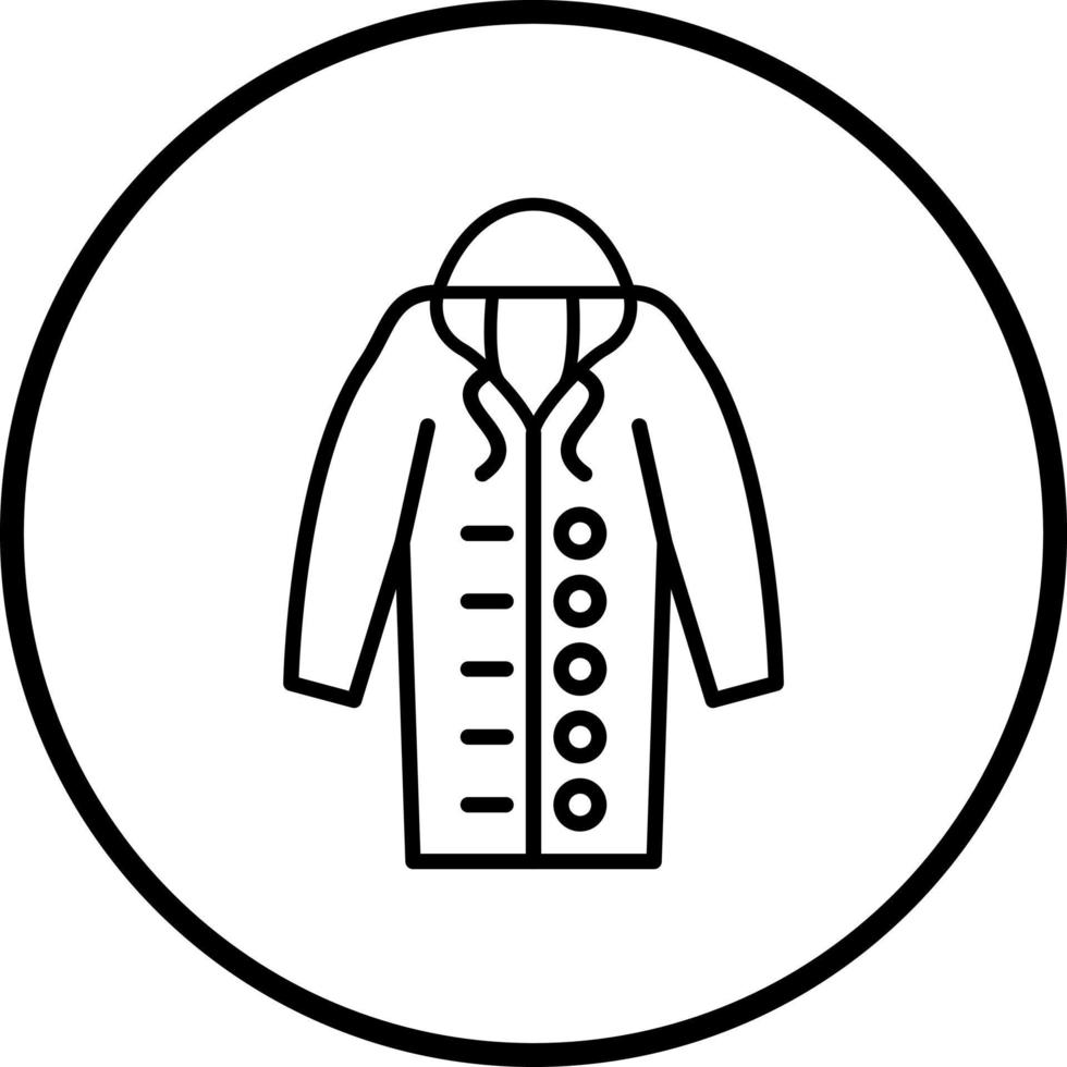 Raincoat Vector Icon Style