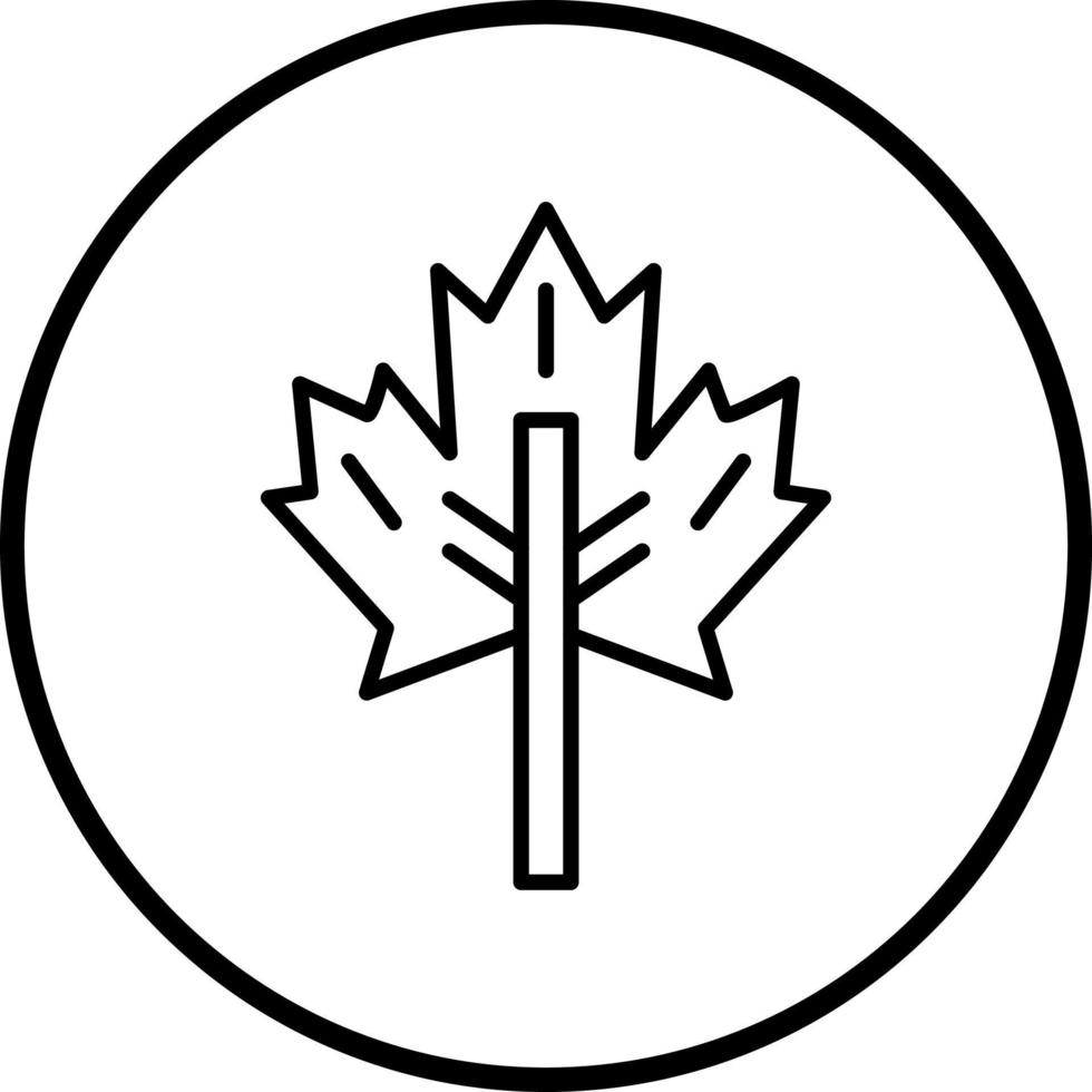 Maple Leaf Vector Icon Style
