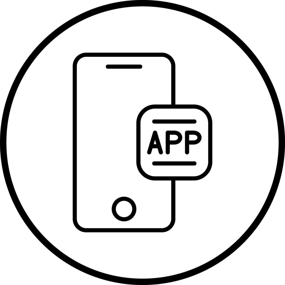 Mobile App Vector Icon Style