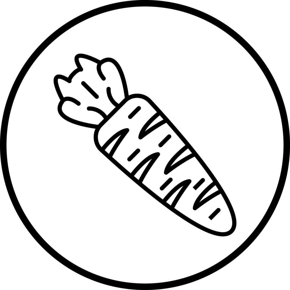 Carrot Vector Icon Style