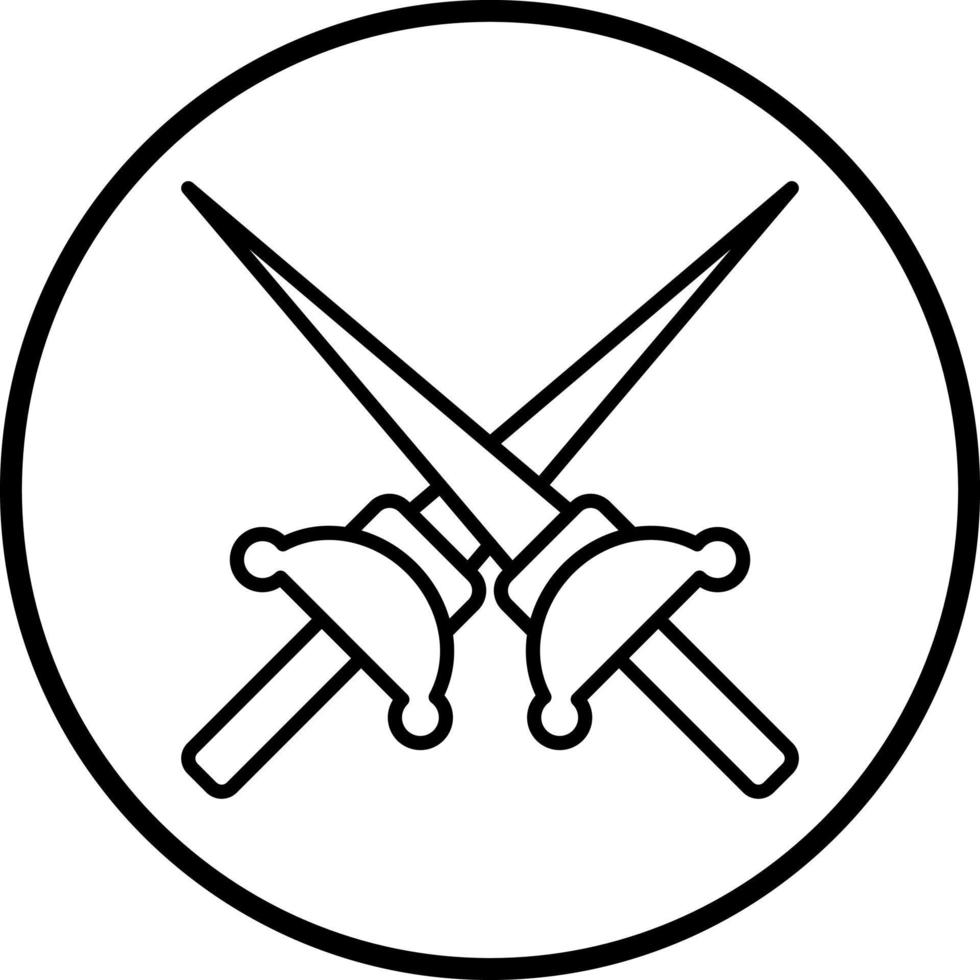 Rapier Vector Icon Style