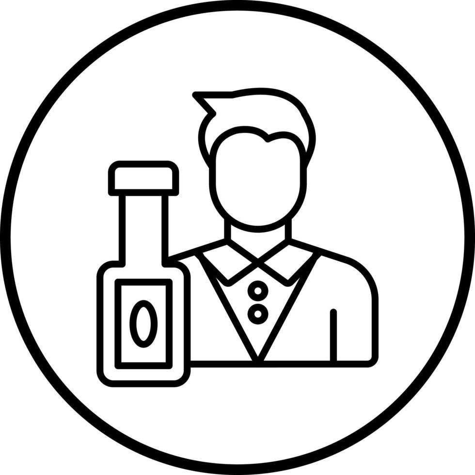 Bartender Vector Icon Style