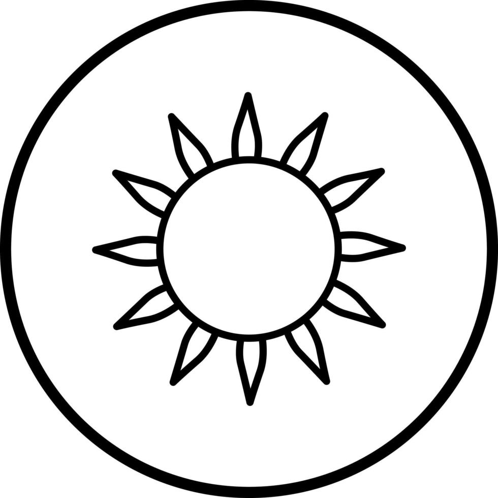 Sun Vector Icon Style