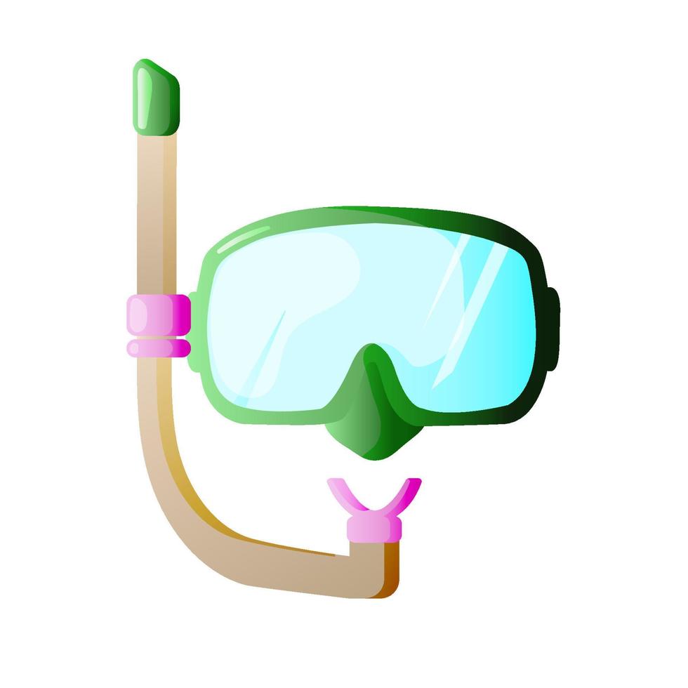 Snorkeling mask icon. Cartoon illustration of diving mask vector icon for web design