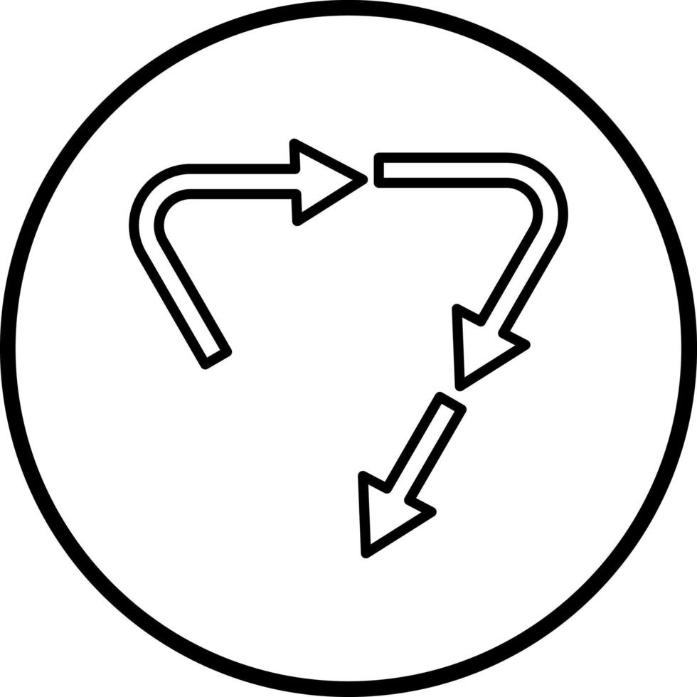 Downcycling Vector Icon Style