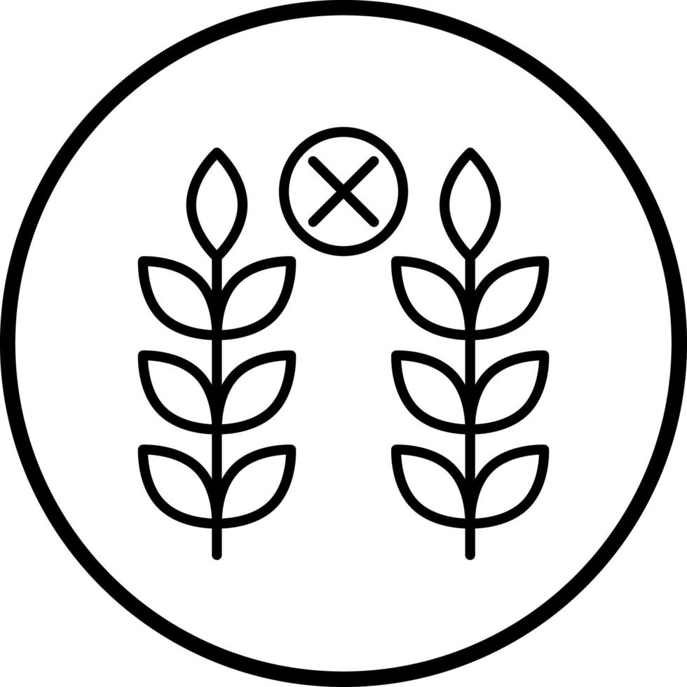 Gluten Free Food Vector Icon Style
