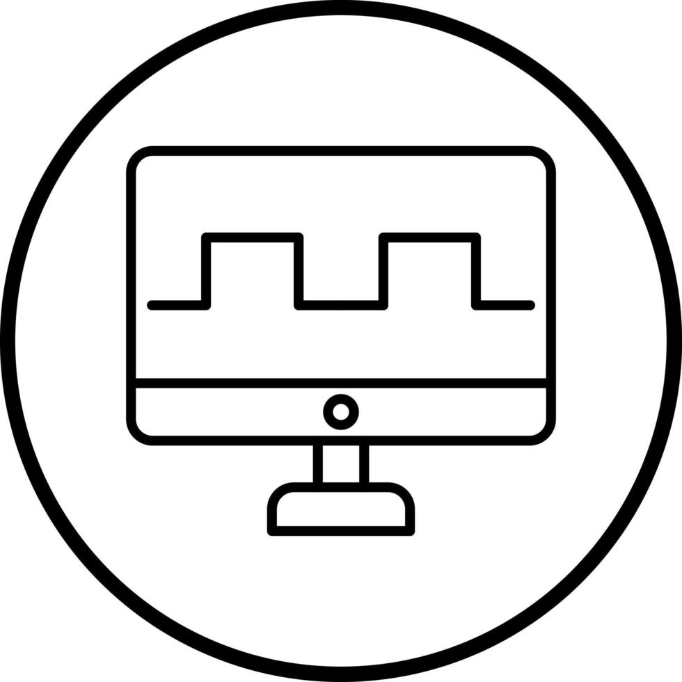 Digital Television Vector Icon Style