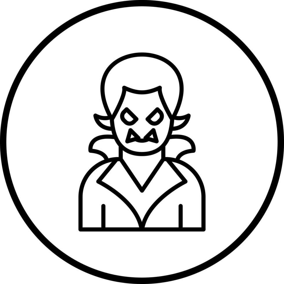 drácula vector icono estilo