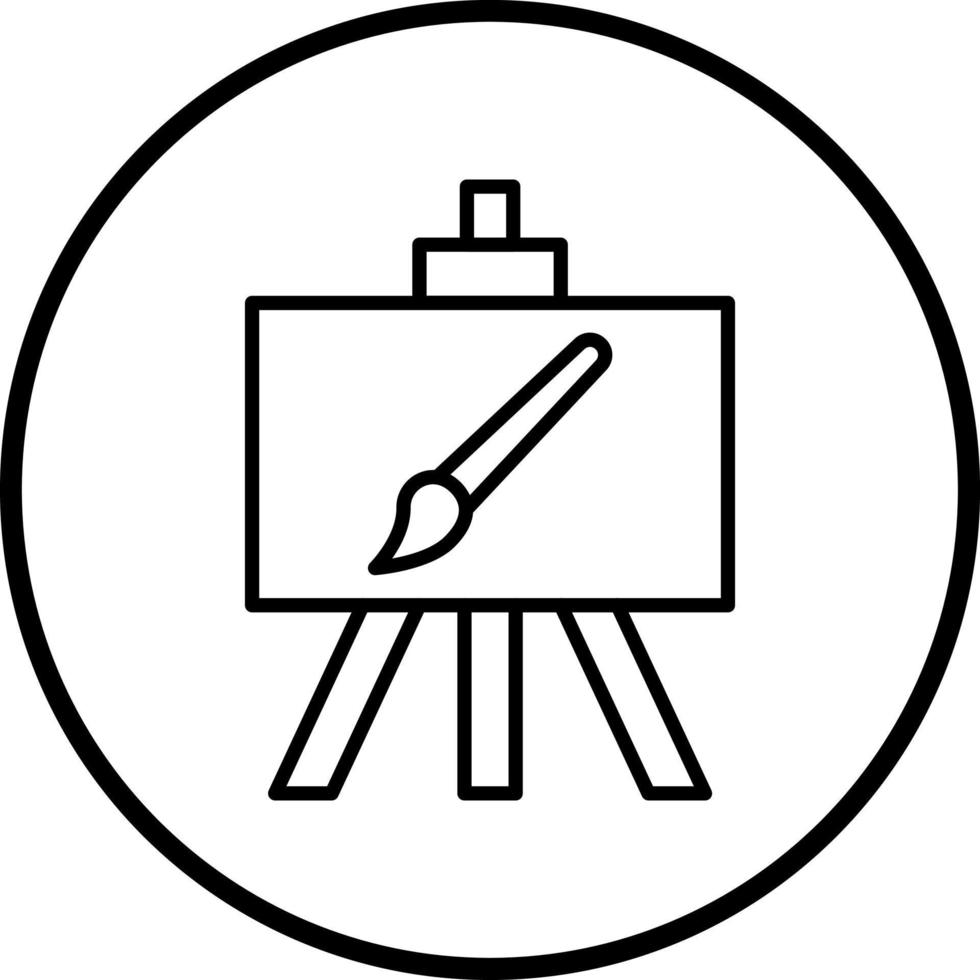 Canvas And Easel Vector Icon Style